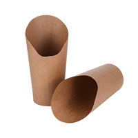 Gobelets écologiques en papier kraft pour gaufres aux œufs, charcuterie, popcorn et frites jetables – 12oz, 14oz, 16oz