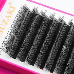 XIUSUZAKI Extensions de cils en <span class=keywords><strong>U</strong></span>, Volume Mega, Courbure <span class=keywords><strong>L</strong></span> <span class=keywords><strong>LU</strong></span> M, Cils croisés en forme de fleur parallèle, Y YY 3D 4D 5D 6D - Product Image 3