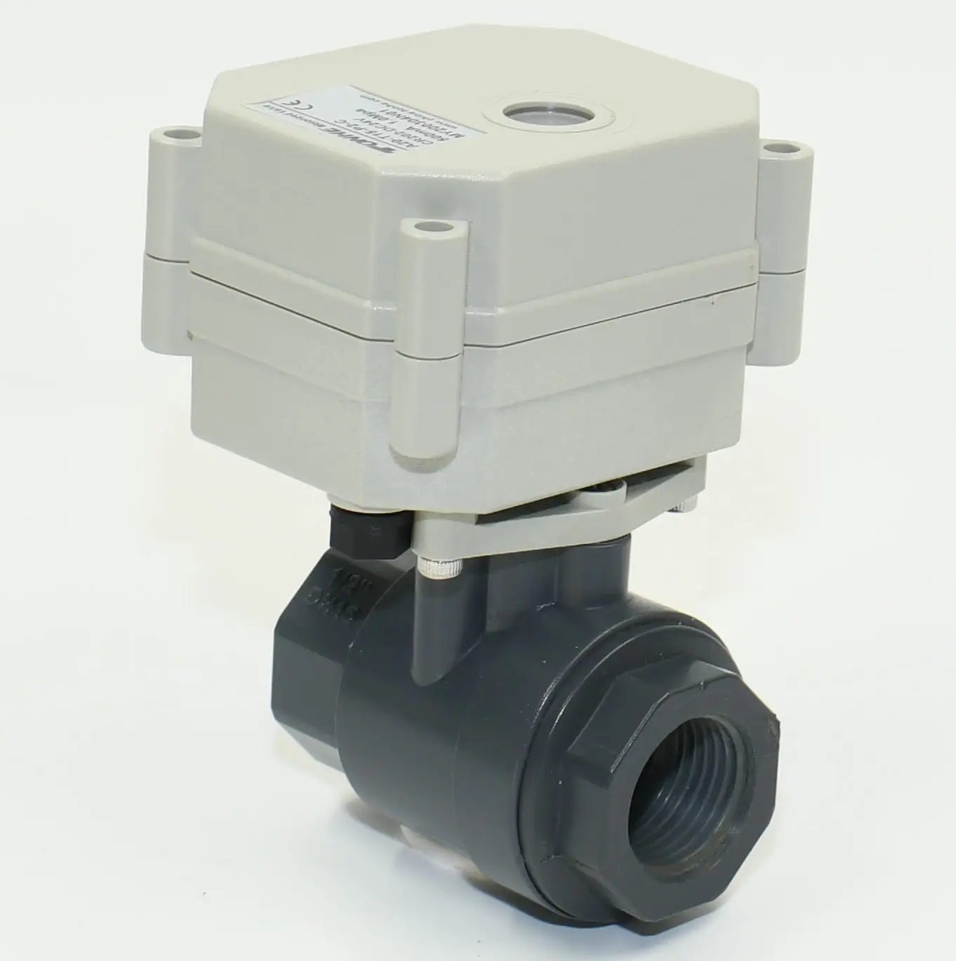 TONHE OEM 1/2 "pouces 24VDC IP67 DN15 CR202 Retour automatique vanne électrique en PVC fermée normale