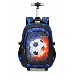 <span class=keywords><strong>Sac</strong></span> à dos à roulettes pour enfants en stock, avec barre en aluminium, pour filles et garçons, <span class=keywords><strong>sac</strong></span> d'école à roulettes, <span class=keywords><strong>sac</strong></span> de voyage - Product Image 3