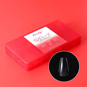 300 قطعة من هانيي، توريد مصنع لأظافر اصطناعية شفافة بتغطية كاملة، 15 حجمًا، أظافر طبيعية متوسطة الحجم، أطراف أظافر جل ممتازة - Product Image 1