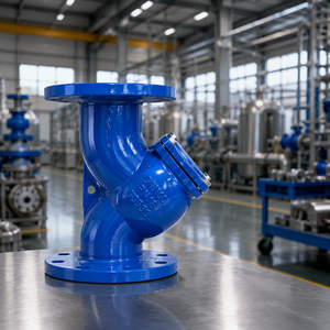 Filtre à eau industriel à bride en fonte ductile ISO PN16 PN10 de type Y pour conduite, fabriqué en usine OEM - Product Image 4