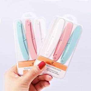 OEM женское бритвенное устройство для лица, триммер с одним лезвием, триммер для бровей, роскошная черная Бритва для бровей, 3 упаковки - Product Image 2