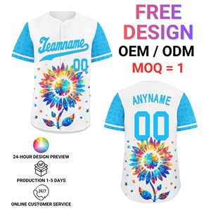 Pencetakan Sublimasi Kustom Seragam Tim OEM/ODM Jersey Baseball untuk Pria & Wanita BSBJ01-2606091-9 - Product Image 1