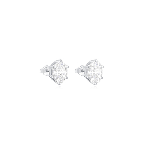 Nuevos Pendientes de Aro Clásicos con Forma de Corazón de Flor y Estrella de Circonio, Pendientes de Aro para Parejas - Product Image 3
