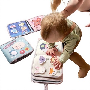 Libro in Stoffa per Bambini BS-62, Giocattolo Educativo per la Prima Infanzia, Resistente ai Morsi, Tridimensionale con Velcro, Gioco Cognitivo - Product Image 1