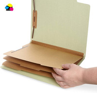 Carpeta de Archivo de Papel de Clasificación Tamaño Carta Verde Claro con Cierre, 3 Divisores, 8 Caras, Superventas