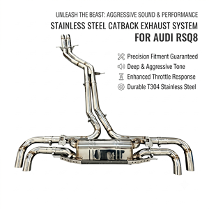ระบบท่อไอเสียแคทแบ็กสแตนเลส Vortex Sport Sound Tuning สำหรับ Audi RSQ8 ปี 2019-2024 พร้อมวาล์วอิเล็กทรอนิกส์ - Product Image 1