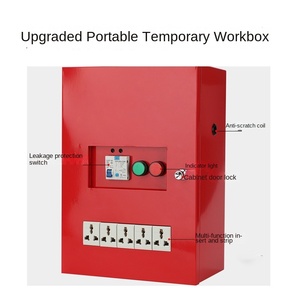 Boîte de distribution portable temporaire avec câblage d'alimentation sur chantier - Product Image 4
