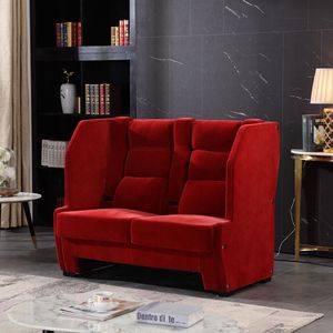 Sofá Doble Acolchado de Tela Estilo Cine, Asientos VIP para Parejas, para Dormitorio o Sala de Estar - Product Image 3