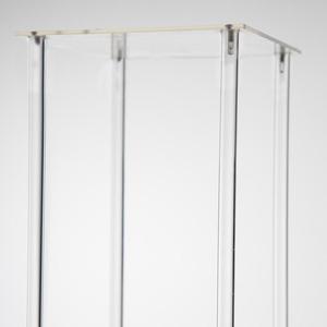 <span class=keywords><strong>Colonne</strong></span> de mariage avec base miroir, vase à fleurs en acrylique transparent de 16 pouces - Product Image 4