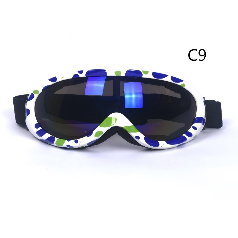 SKI-09 fond blanc bleu-vert
