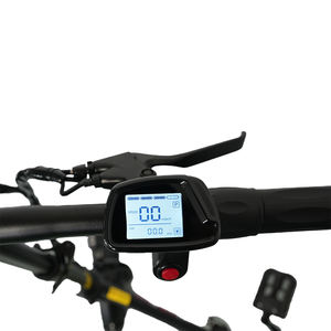 Vélo électrique pliable facile 14 pouces 350w à vitesse unique Steal Fork Fat Tire Vélo de ville électrique avec écran Lcd - Product Image 4