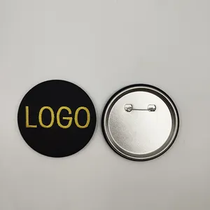 Оптовая продажа, без минимального логотипа, вышивка логотипа, кнопка, значок 58 мм, пустая кнопка, значок