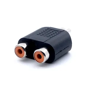 2 RCA Female To 1 RCA Male Audio AV Adapter Phono Audio Connector Audio Jack Splitter RCA 2 Pin Male Female Socket Plug