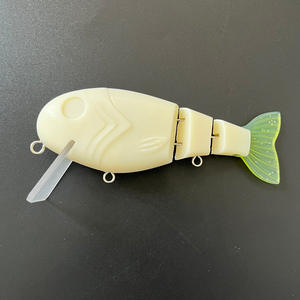 Nouvel Arrivage Leurre de Pêche Articulé en Métal à 3 Segments 12,5 cm/47 g, Modèle Baby <span class=keywords><strong>Bull</strong></span> Shad à Lèvres, Non Peint, en ABS, pour Pêche au Bar en Rivière et en Lac - Product Image 1