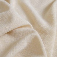 Rideaux occultants de style européen de luxe en mélange de lin, couleur et design personnalisables, tissu écologique en polyester/lin pour la maison