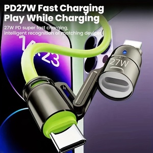 HUGEEL New 4 in 1 PD65W Type C Cable 480Mbps USB2.0 <strong>Data</strong> Cable with PD Super Fast Charging for Phone Laptop Tablet Cable - Product Image 6