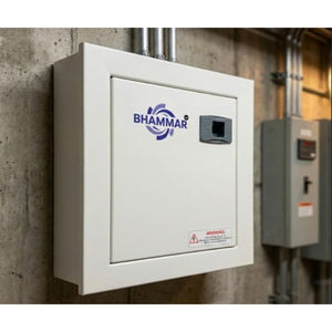 Boîtier de distribution MCB métallique (double porte-TPN) avec barre omnibus neutre premium, plaque factice de liaison de phase, modèle KK29, 48 pôles, usage industriel - Product Image 1