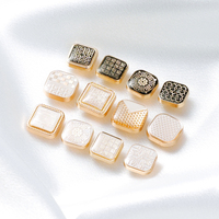 Fabricant de boutons Jinyi, OEM ODM, boutons personnalisés pour chemises arabes, boutons à pression en alliage de zinc, logo de marque, boutons à pression en métal pour thobe