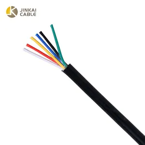 UL2464 kabel kawat berselubung 28 26 24 22 20 18 16 AWG kabel sinyal tembaga 2 3 4 5 6 7 8 10 Core kawat Audio elektronik lunak