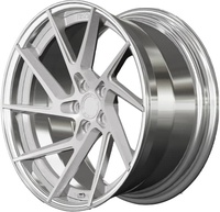 Jantes de course forgées en deux parties à profil profond personnalisé 5x112 5x114.3 5x120 18 19 20 21 22 pouces compatibles avec Audi A4 A5 A6 A7