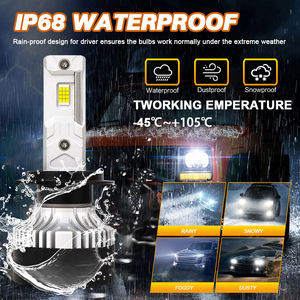 Nuevo Producto, Faros LED R5 H4 de 160W y 20000LM, Temperatura de Color de 6000K, Chip 3570, Luces LED H1 H3 9005 9006 H7 - Product Image 3