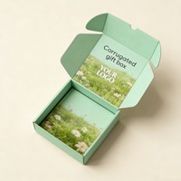 Vente d'usine - Boîte à courrier en carton ondulé recyclable - Boîte cadeau personnalisée - Impression à l'encre de soja - Boîtes d'expédition pliables