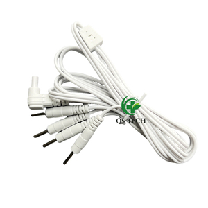 Câbles de remplacement TENS Premium, doubleurs de ports pour appareil TENS à 4 ports, connecteurs à broches de 2 mm - Product Image 1