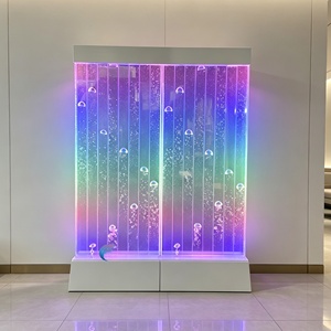 Digital Control RGB LED Bubble Water Wall Panel Custom Acrylic Bubble Wall for Commercial Project Interior Feature Decor - Product Image 1