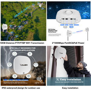 Endüstriyel 10KM WiFi köprü TDMA yüksek kazanç 17dBi Cpe açık tekrarlayıcı aralığı genişletici Ip kamera için 5.8g 900mbps kablosuz köprü - Product Image 2
