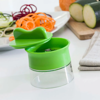 Pemotong Sayuran Spiral Multifungsi, Pengiris Dapur, Parutan Lapis Tunggal, Spiralizer untuk Buah & Sayuran OEM