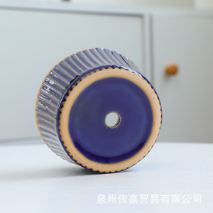 Vaso Artistico a Forma di Cupcake <span class=keywords><strong>in</strong></span> <span class=keywords><strong>Ceramica</strong></span> Classica, Fatto a Mano, Smaltato, con Foro di Drenaggio per <span class=keywords><strong>Piante</strong></span> <span class=keywords><strong>Grasse</strong></span> e Aeree, Ecologico, da Pavimento - Product Image 6