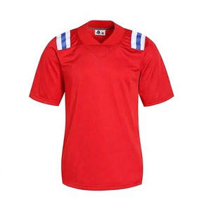 Maillot de football à séchage rapide, antibactérien, respirant, anti-UV, imprimé par transfert thermique, 100% polyester, personnalisable avec nom et logo de l'équipe, positions - Product Image 1