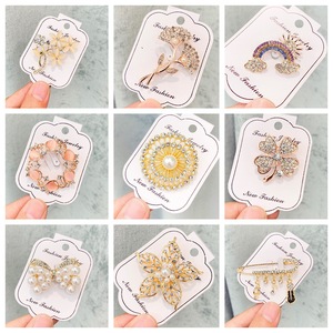 Épingles à hijab originales pour femmes, broches de sécurité en perles pour foulards, clips en alliage pour mariages et fiançailles - Product Image 1