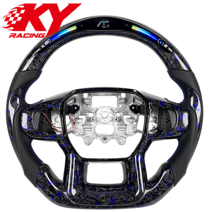 Volante Deportivo de Fibra de Carbono Forjado con LED Personalizado para Ford Ranger Raptor 2025, para F150, Mustang, Focus, Fiesta - Product Image 1
