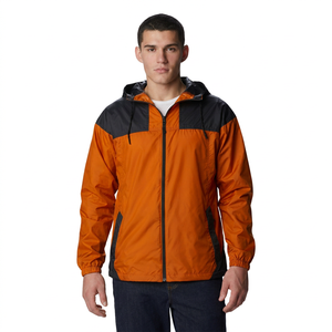 Custom Men's Windbreaker <b>Jacket</b> 100% Polyester Nylon <b>Waterproof</b> for <b>Winter</b> Factory Supply with Your Brand Logo - Product Image 1