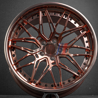 Jantes forgées en deux parties GPW Custom 5x120.65mm 19 20 pouces, décalées, polies, couleur or rose, pour C7 Z06 C6 Corvette Chevrolet