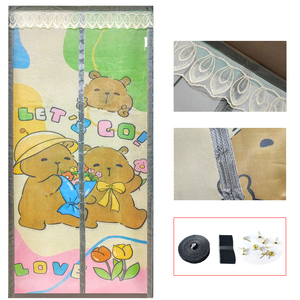 Rideau anti-moustique à boucle et crochet de porte en plastique épaissi magnétique de haute qualité en gros - Product Image 4