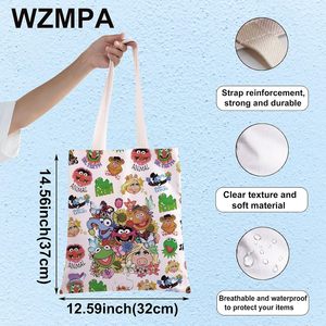 Bolsa de Mano WZMPA Miss Pig, Regalo para Fans de Frog, Bolsa de Hombro Reutilizable de <span class=keywords><strong>Foz</strong></span> Bear & Pepe, Mercancía de Gonzo & Walter - Product Image 2