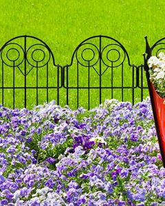 Decorative Garden <strong>Fence</strong> Rustproof Metal <strong>Arched</strong> Flower Bed Edging Ornamental Wire <strong>Panel</strong> Fencing for Yard Patio Outdoor Decor - Product Image 6