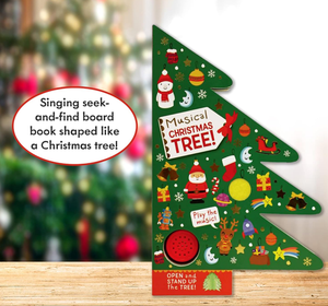 Livre sonore musical en forme d'arbre de Noël Un livre sonore pliable de vacances pour bébés et tout-petits - Product Image 1
