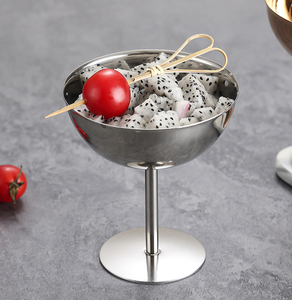 Gobelet élégant en acier inoxydable de 150 ml pour servir des desserts glacés - Product Image 2