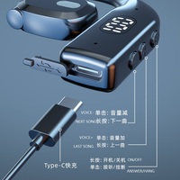 Écouteur sans fil avec affichage numérique ANC 5.4, étanche IPX4, rotatif gauche/droite, avec batterie de 200 mAh