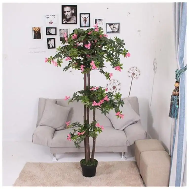 Fiori artificiali corona alberi Top seller protezione ambientale per la decorazione Ficus a basso prezzo fiori albero artificiale