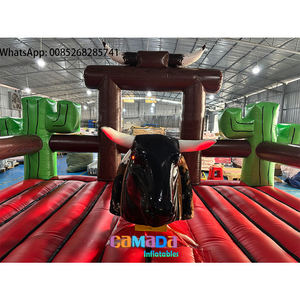 Taureau mécanique gonflable de haute qualité à prix d'usine, jeu de combat de taureau de rodéo, capacité de 300 kg, garantie de 2 ans - Product Image 1