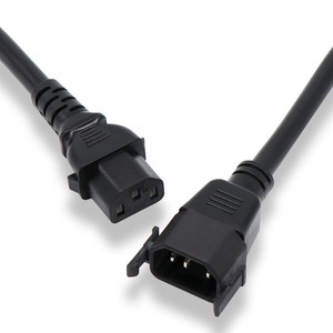 Iec320 C13 To C14 Power Cord With Locking Mechanism For Server Pdu Extension Copper Wire - Product Image 3