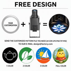 New Arrival 100W High-<b>Light</b> Gobo <b>Projector</b> Customized Logo Outdoor Night Sign <b>Light</b> with Trademark for Advertising Purpose - Product Image 2