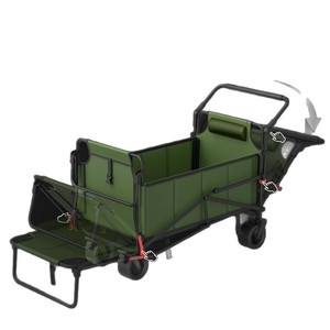 <span class=keywords><strong>Carrito</strong></span> de Camping con Ruedas y Bolsa de Almacenamiento, Material de Tela Oxford Impermeable, para Uso en Exteriores - Product Image 4