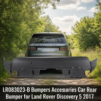 LR083023-B Aksesori Bumper Mobil Bumper Belakang dengan Dua Lubang Kamera, dengan Lubang untuk Bantuan Parkir Otomatis untuk Land Rover Discovery 5 2017